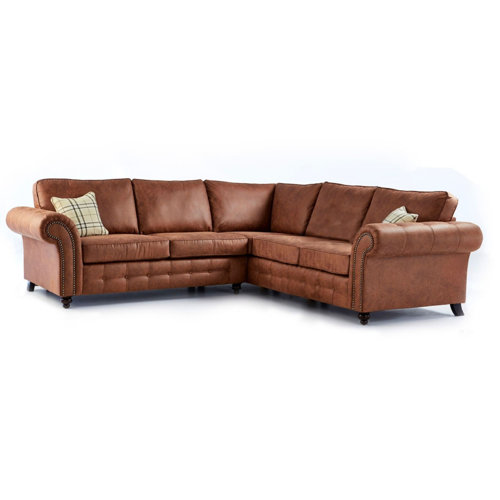 Three Posts Braddock 3 Piece Vegan Leather Corner Sofa & Reviews